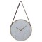 Contemporary Metal Wall Clock 20 Inch Gold Rim Marble Face Silent Movement